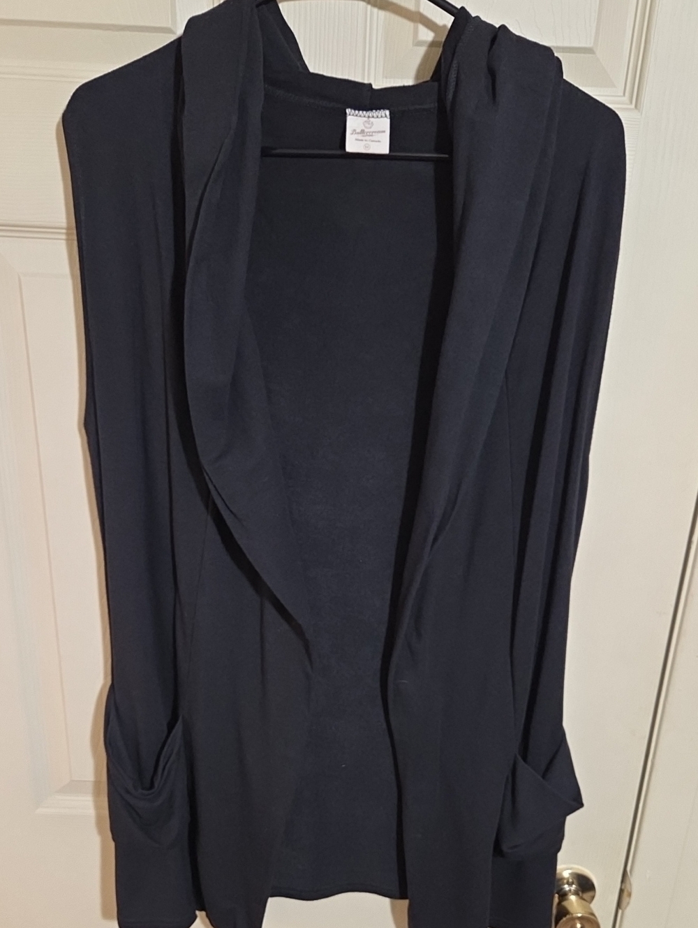 Buttercream Black Vest Cardigan
